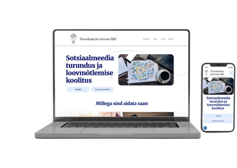 kasutajasobralik wordpress veebileht
