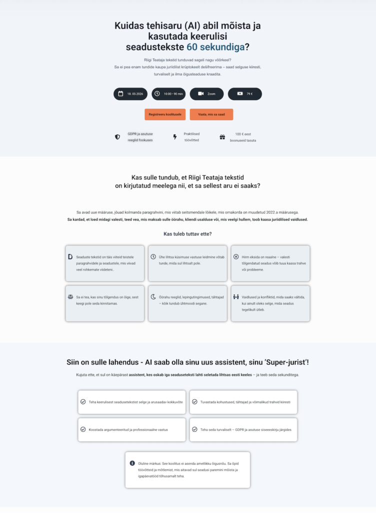 Kampaania leht e -kursusele