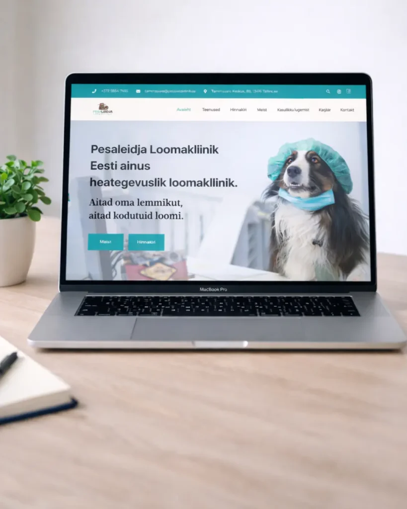 Wordpressiga tehtud veebileht