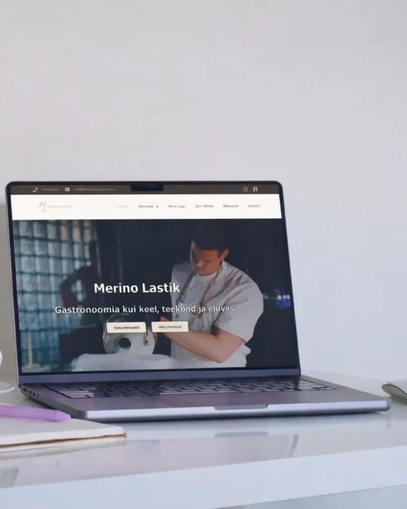 Gurmeekoka veebileht tehtud wprdpressiga